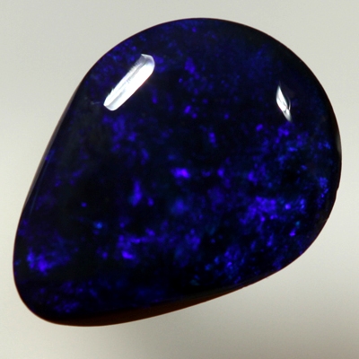 SOLID BLACK OPAL Strong fire, royal blue